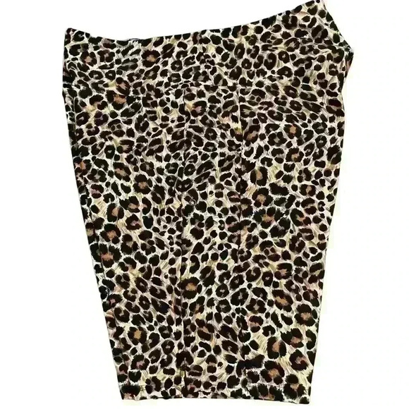 NWT SIZE 2XL cheetah print work out athletic wear biker shorts - Picture 3 of 3
